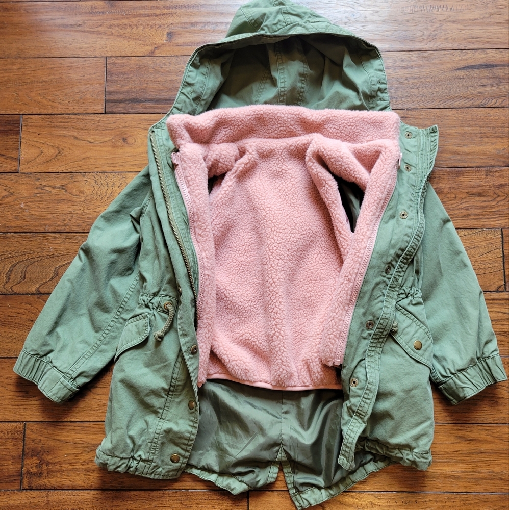 GAP KIDS 2-in-1 Jacket, desert cactus, Size 6-7